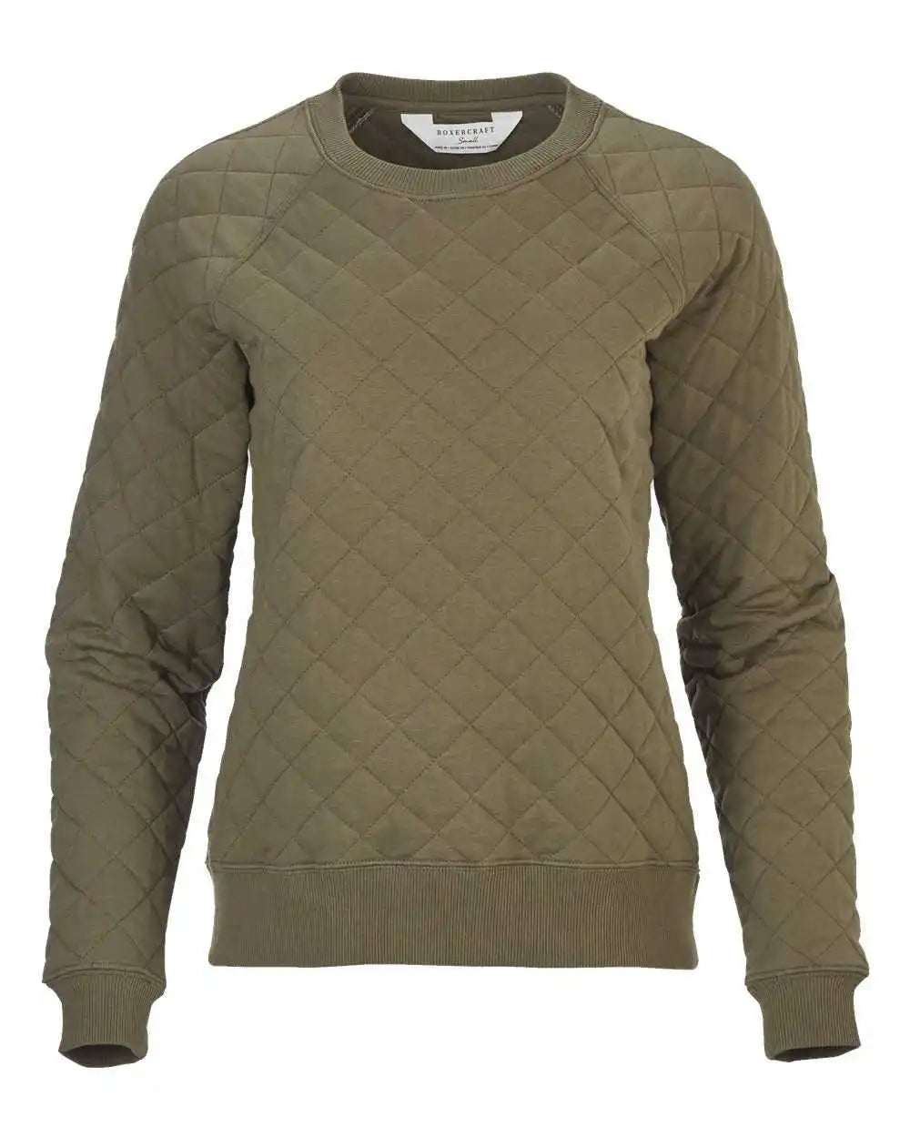 Boxercraft R08 Women’s Quilted Pullover - Olive