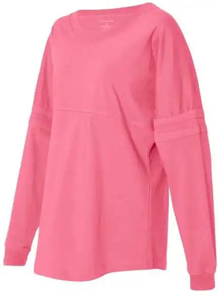 Boxercraft T14 Women’s Jersey Pom Long Sleeve T-shirt - Coral - Ladies s