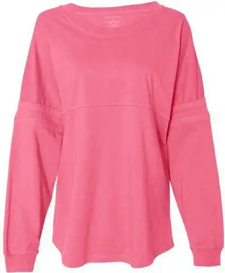 Boxercraft T14 Women’s Jersey Pom Long Sleeve T-shirt - Coral - Ladies s