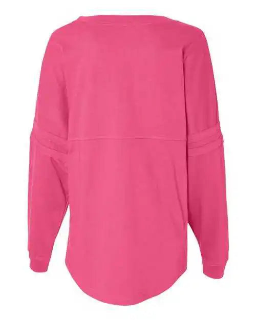 Boxercraft T14 Women’s Jersey Pom Long Sleeve T-shirt - Fuchsia