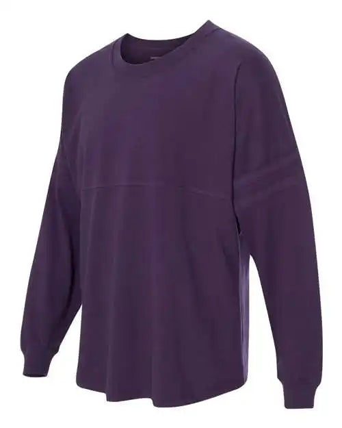 Boxercraft T14 Women’s Jersey Pom Long Sleeve T-shirt - Purple