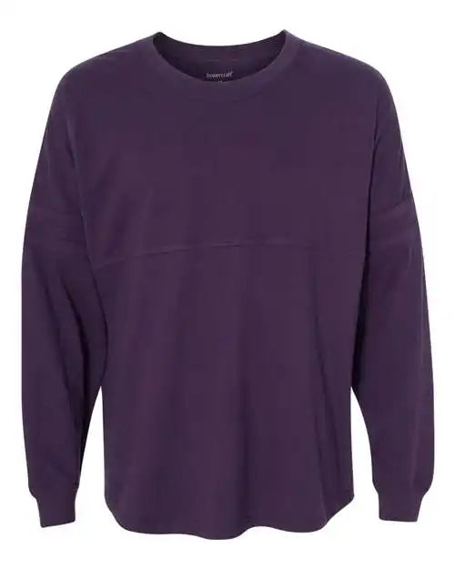 Boxercraft T14 Women’s Jersey Pom Long Sleeve T-shirt - Purple