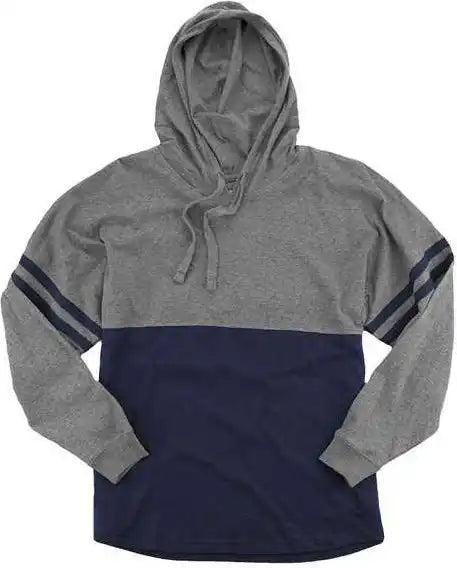 Boxercraft T18 Women’s Hooded Pom Jersey - Granite Navy