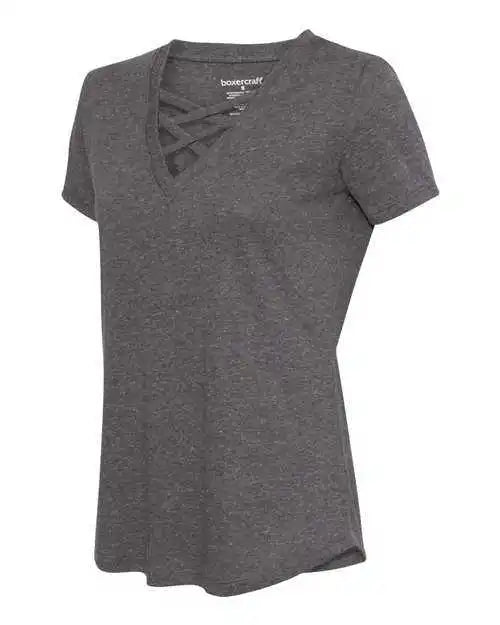 Boxercraft T27 Womens Cage Front T-shirt - Granite