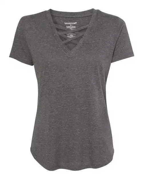Boxercraft T27 Womens Cage Front T-shirt - Granite