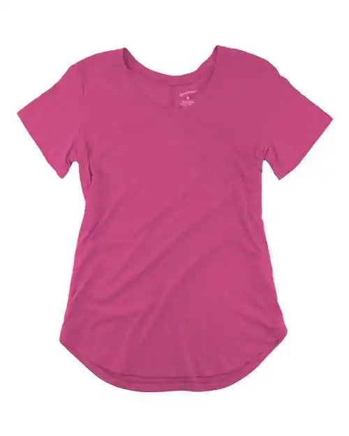 Boxercraft T61 Womens at Ease Scoop Neck T-shirt - Fuchsia