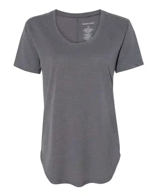 Boxercraft T61 Womens at Ease Scoop Neck T-shirt - Granite