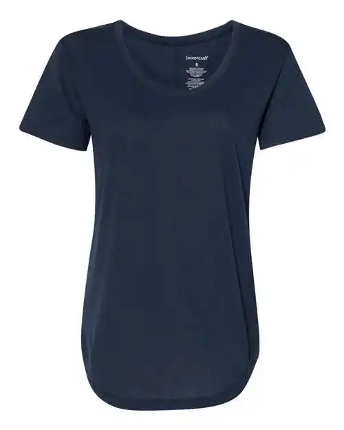 Boxercraft T61 Womens at Ease Scoop Neck T-shirt - Navy - Ladies 2xl