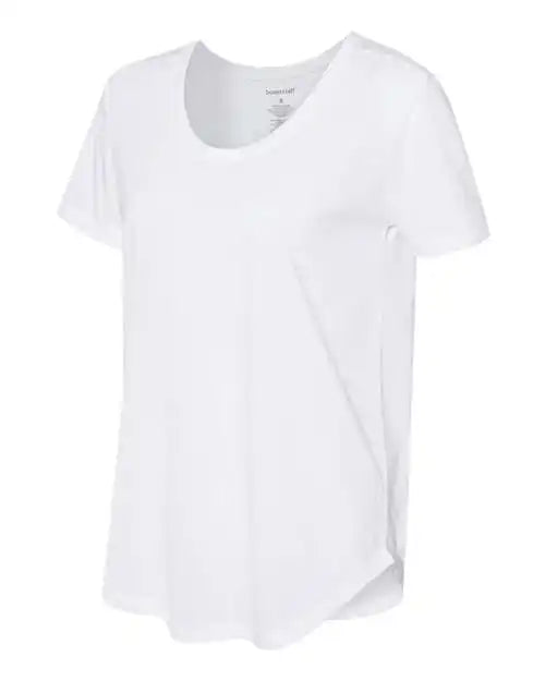 Boxercraft T61 Womens at Ease Scoop Neck T-shirt - White