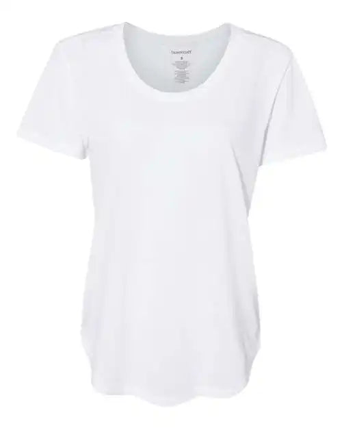 Boxercraft T61 Womens at Ease Scoop Neck T-shirt - White