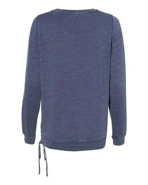 Boxercraft V03 Womens Enzyme-washed Rally Lace-up Sweatshirt - Navy
