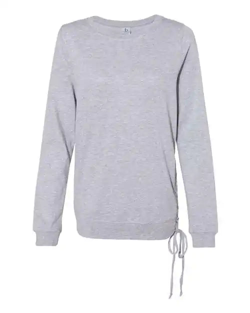 Boxercraft V03 Womens Enzyme Washed Rally Lace Up Sweatshirt Oxford