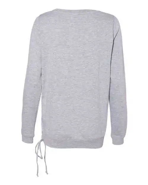 Boxercraft V03 Womens Enzyme Washed Rally Lace Up Sweatshirt Oxford