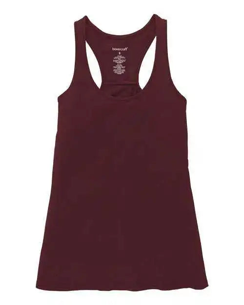 Boxercraft Yt56 Girls’ Vintage Charm Tank Top - Maroon