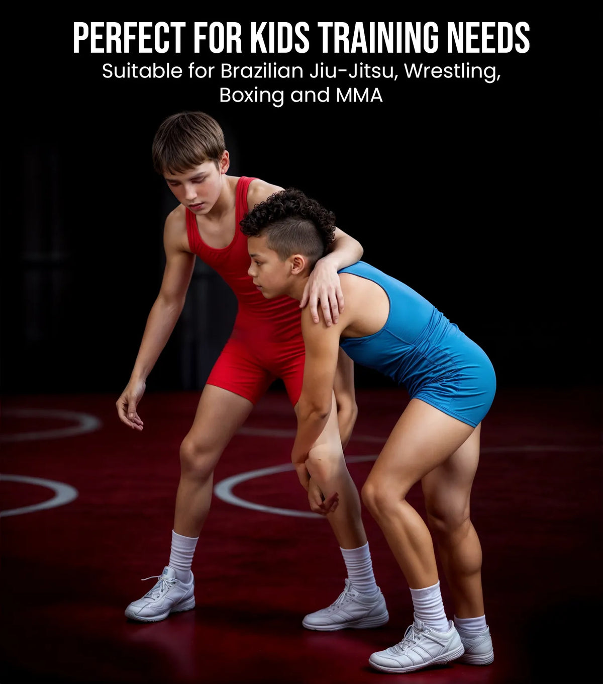 Boys Youth Plain Navy Wrestling Singlets Powerlifting Singlet