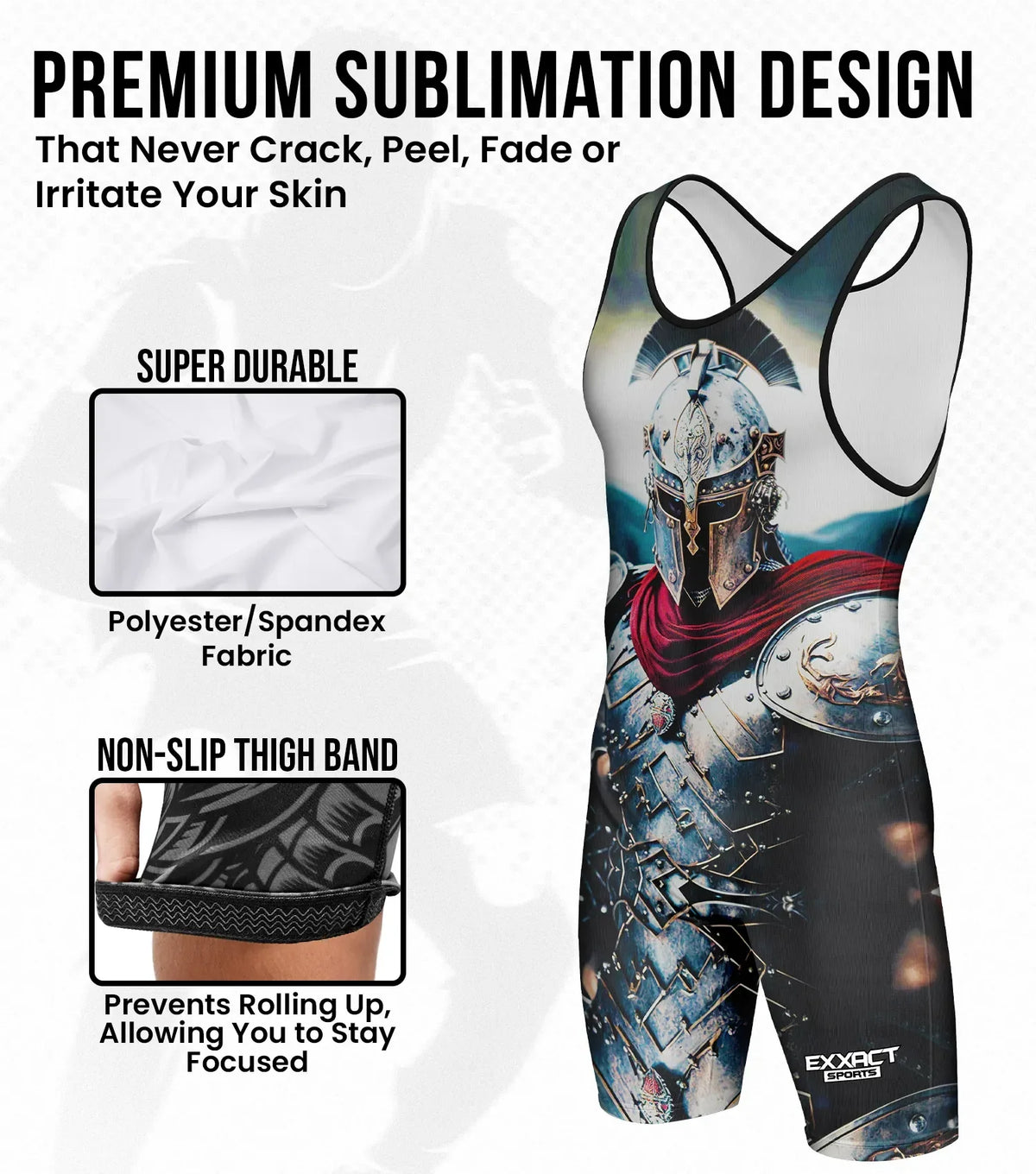 Boys Youth Sublimated Wrestling Singlets (gladiator)