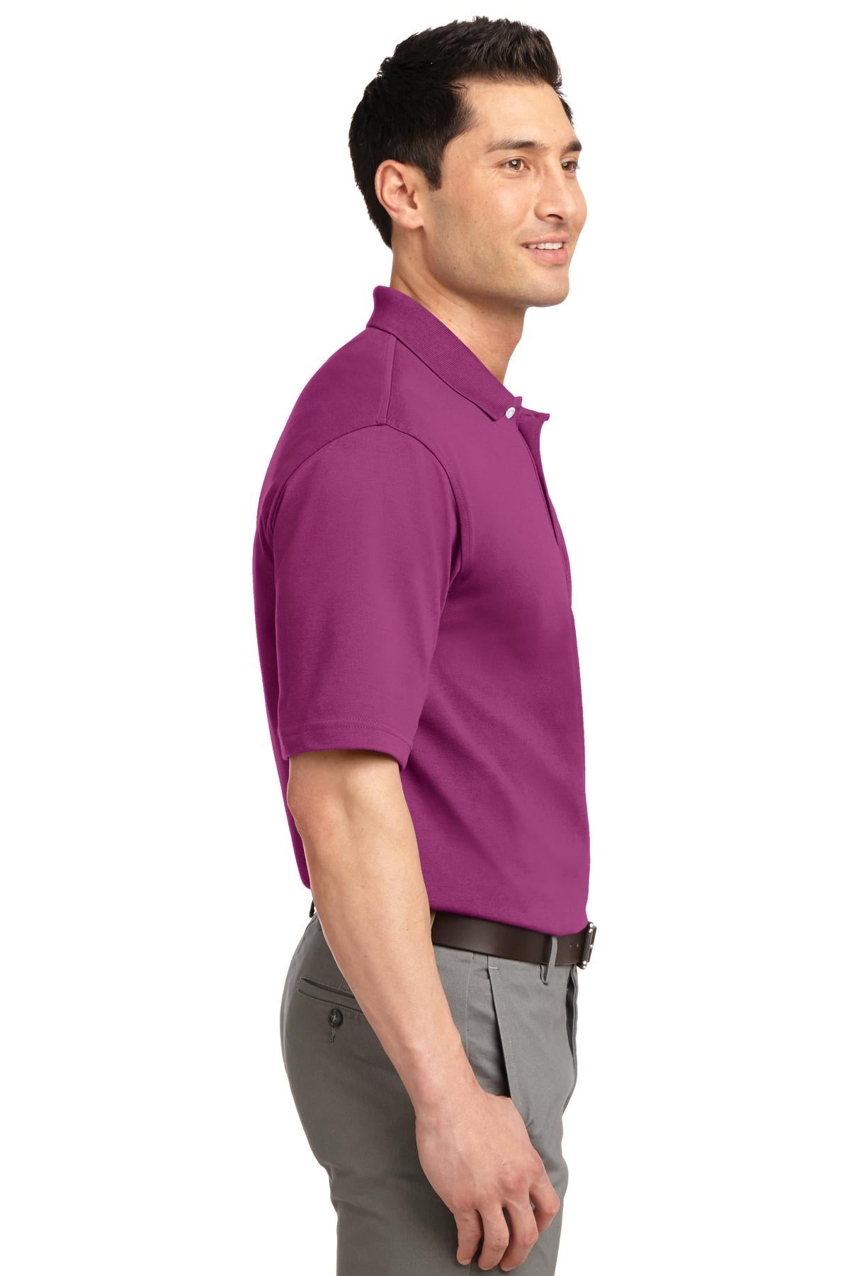 Boysenbry Pink Port Authority Rapid Dry Polo. K455