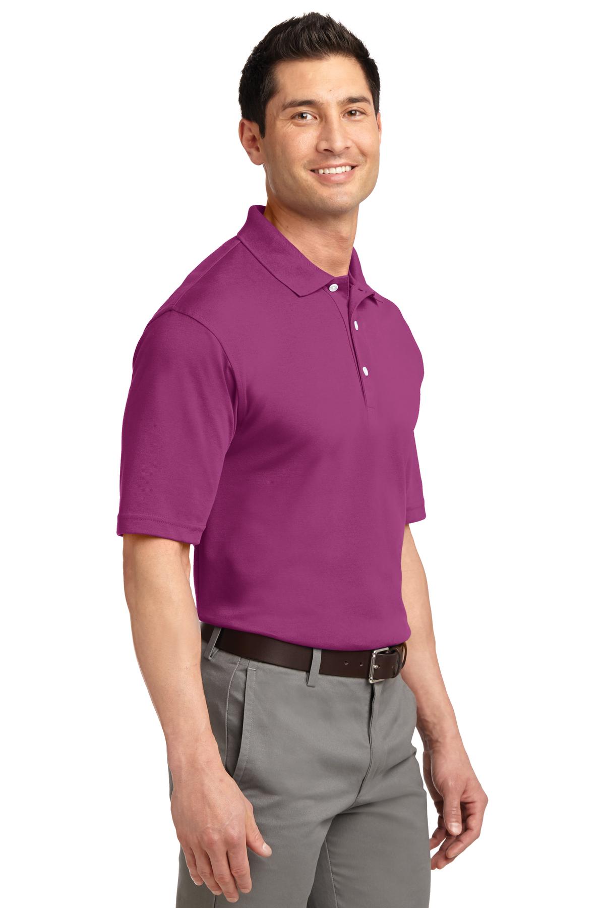 Boysenbry Pink Port Authority Rapid Dry Polo. K455