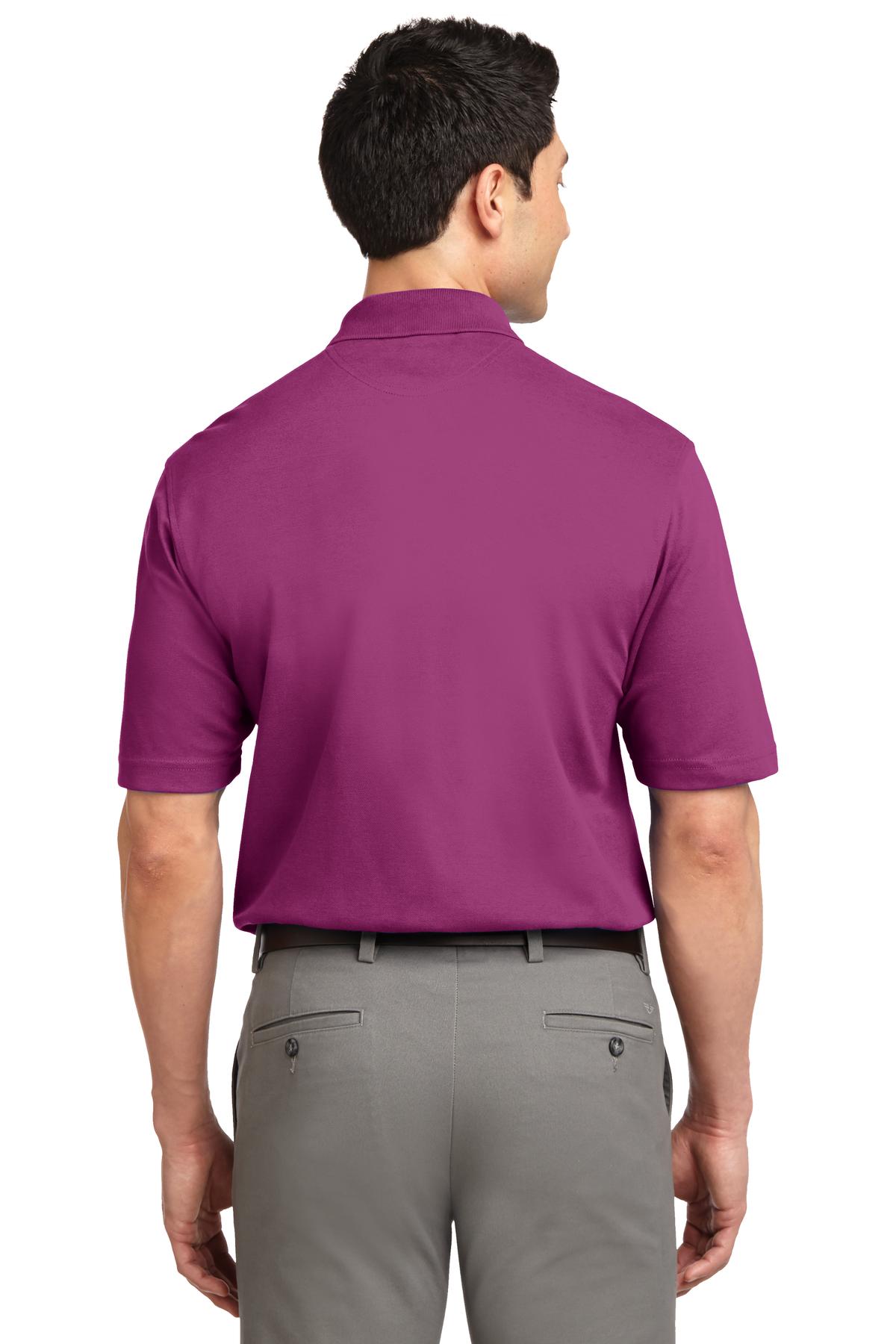 Boysenbry Pink Port Authority Rapid Dry Polo. K455