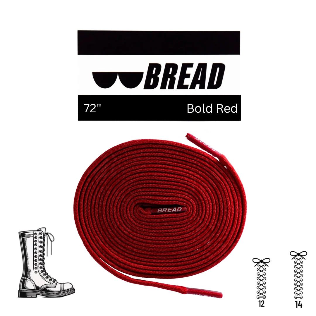 Bread Elastic Shoelace - Bold Red - 72’’