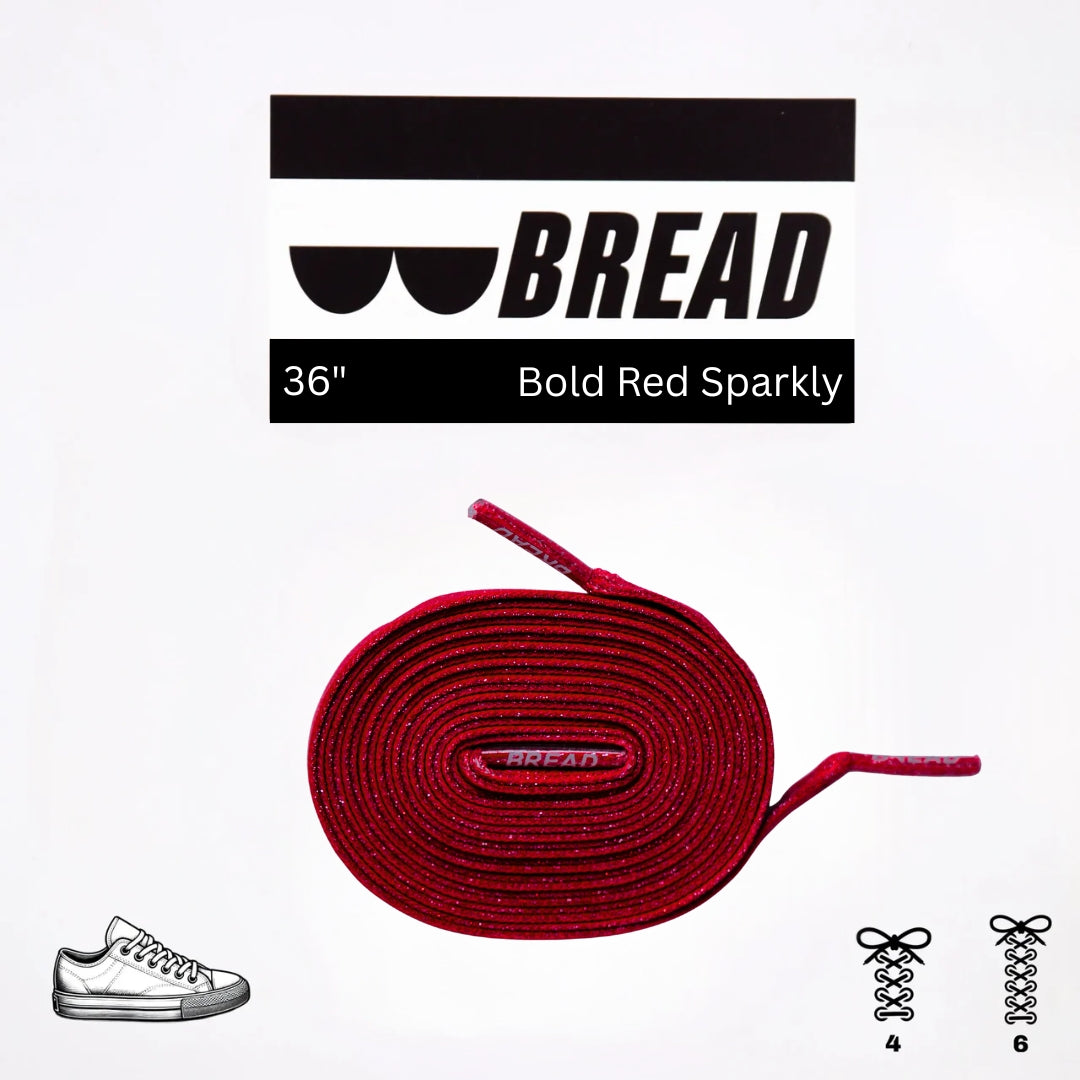 Bread Elastic Shoelace - Bold Red