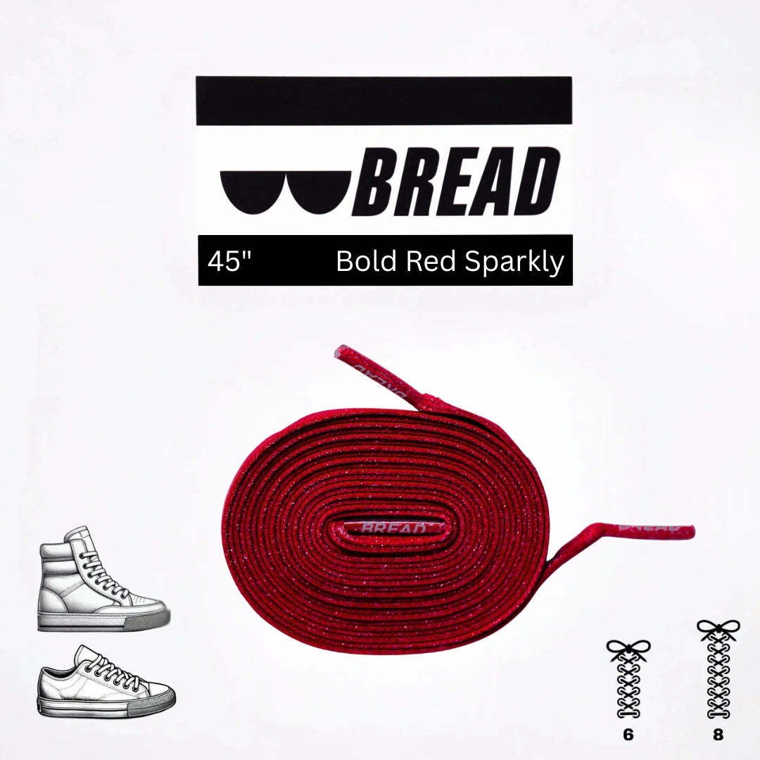 Bread Elastic Shoelace - Bold Red