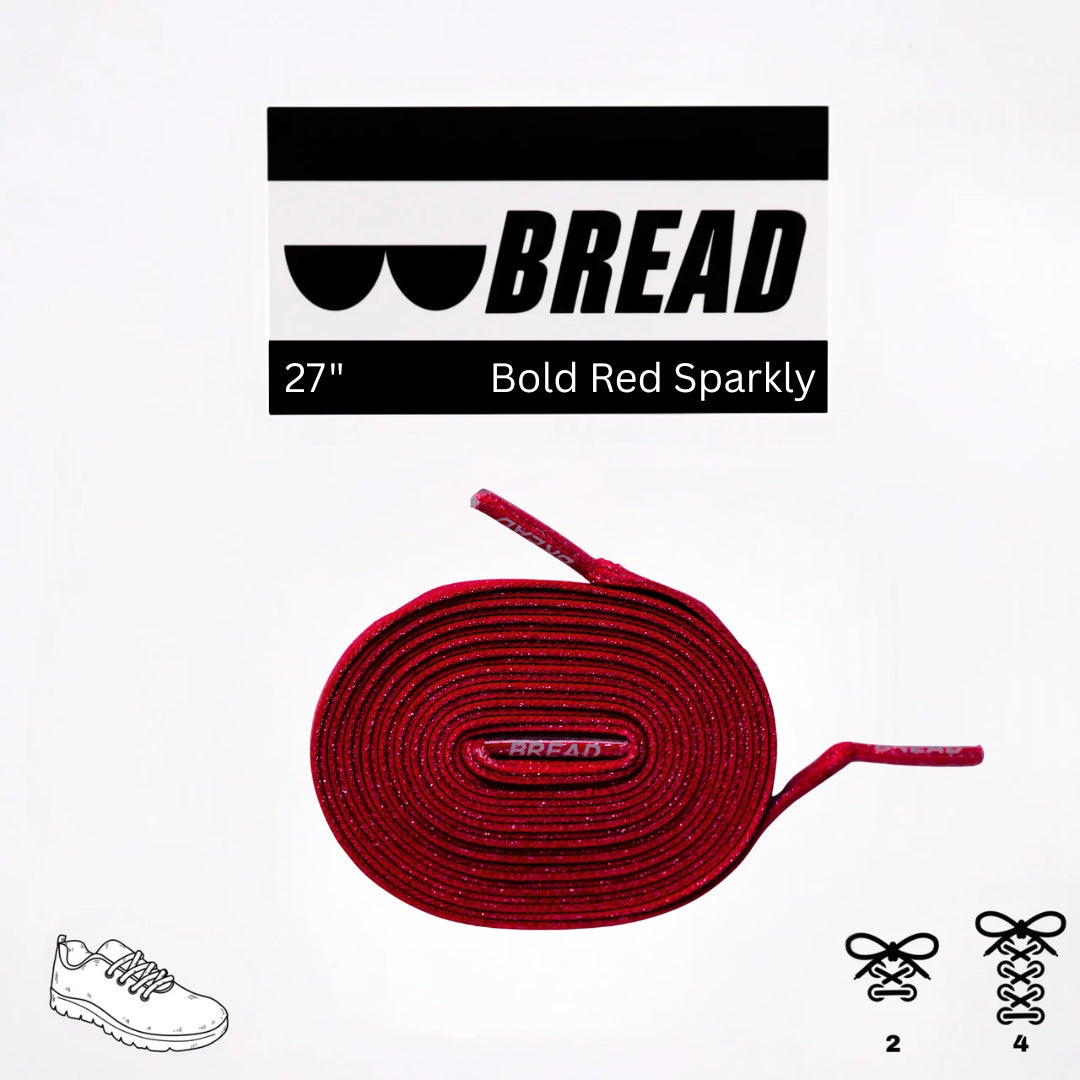 Bread Elastic Shoelace - Bold Red