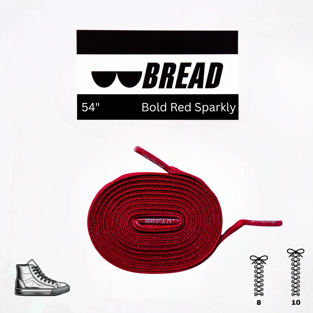 Bread Elastic Shoelace - Bold Red