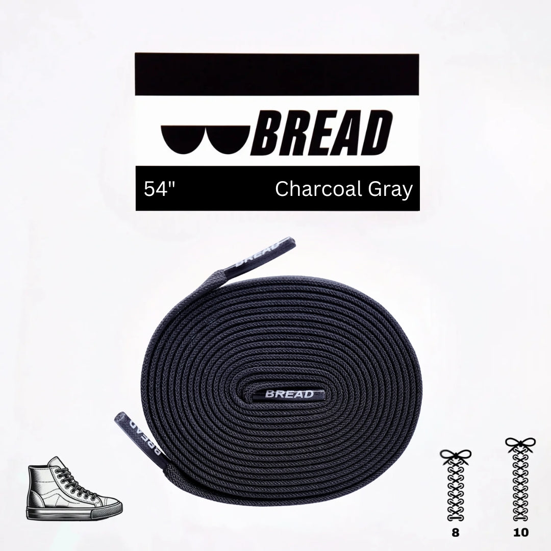 Bread Elastic Shoelace - Charcoal Grey