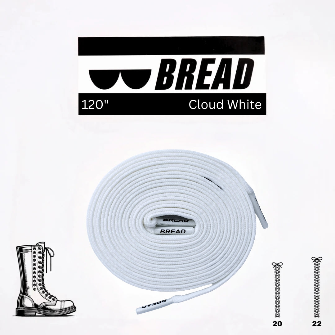Bread Elastic Shoelace - Cloud White - 120’’