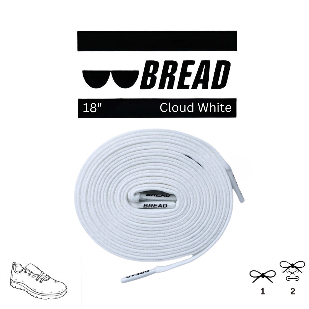 Bread Elastic Shoelace - Cloud White - 18’’