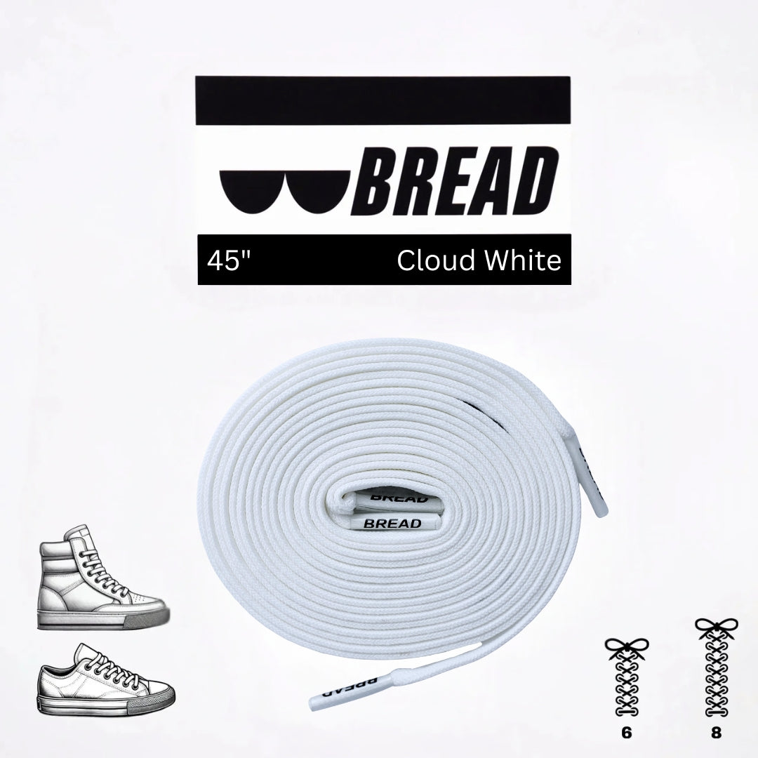 Bread Elastic Shoelace - Cloud White - 45’’