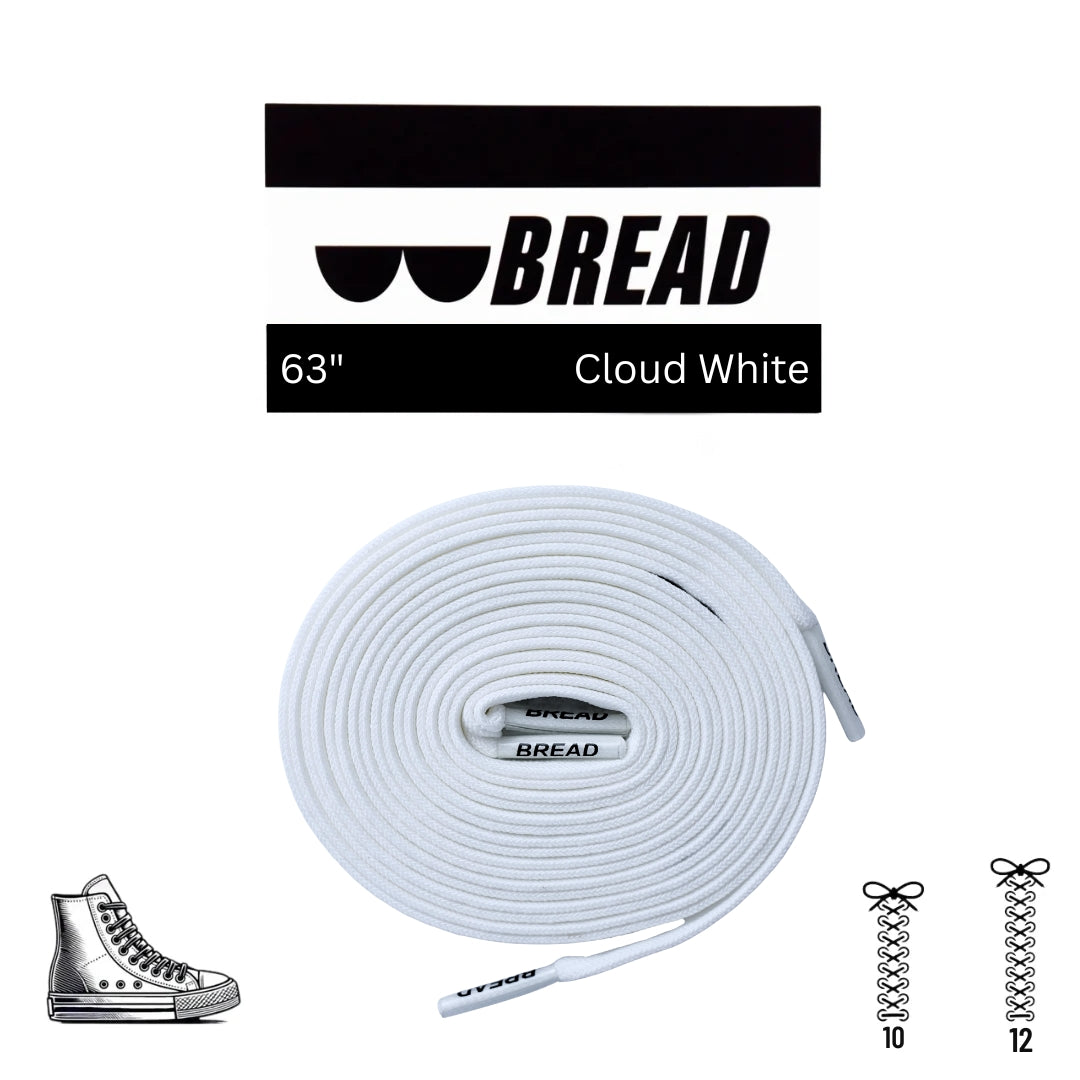 Bread Elastic Shoelace - Cloud White - 63’’
