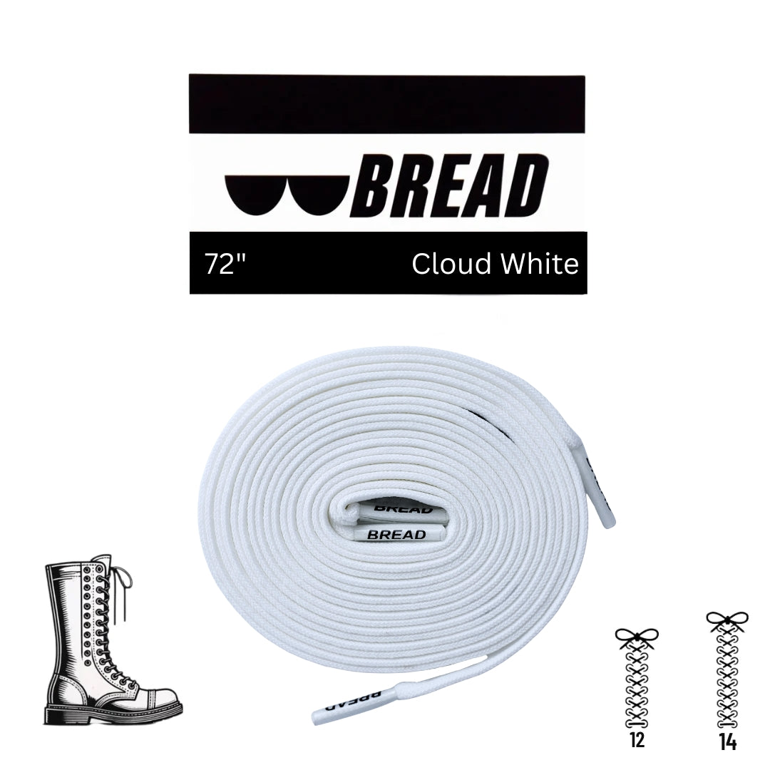 Bread Elastic Shoelace - Cloud White - 72’’