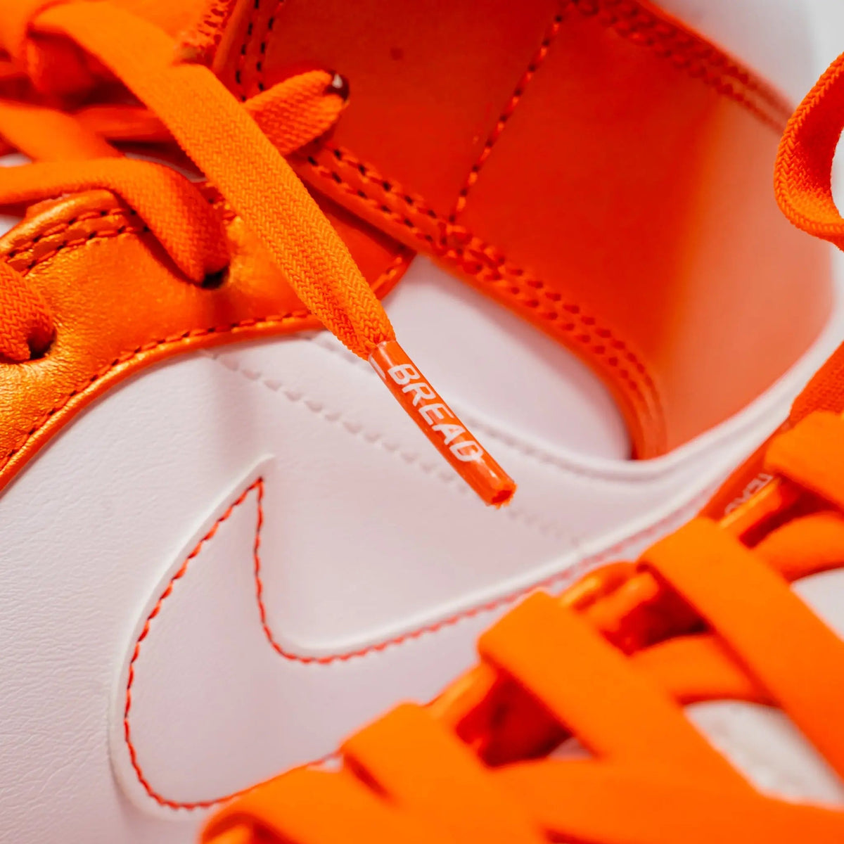 Bread Elastic Shoelace - Coral Orange