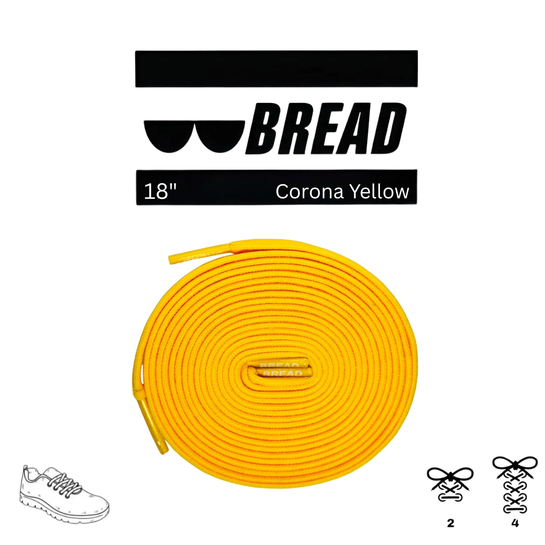 Bread Elastic Shoelace - Corona Yellow - 63’’ Xtra Stretch