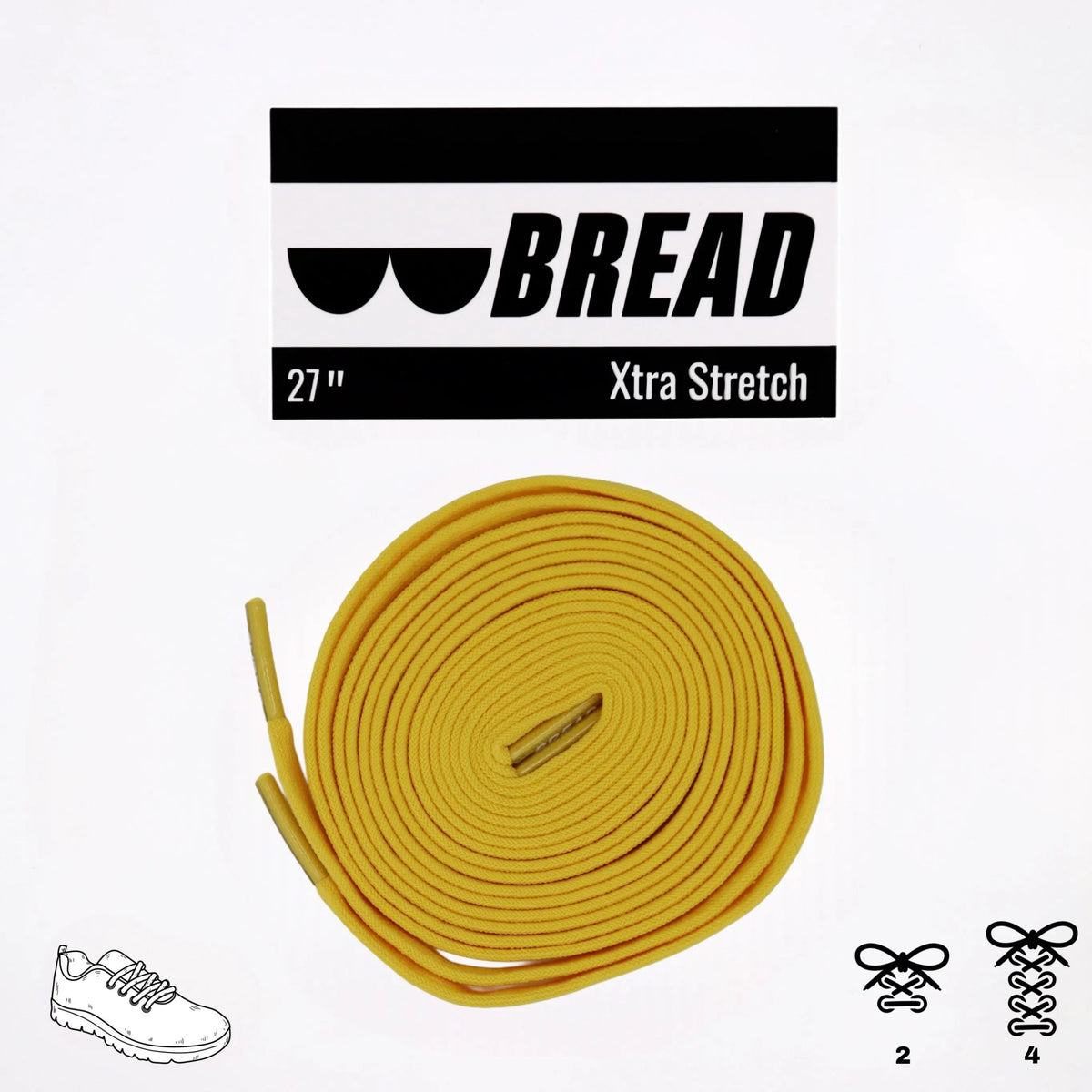 Bread Elastic Shoelace - Corona Yellow