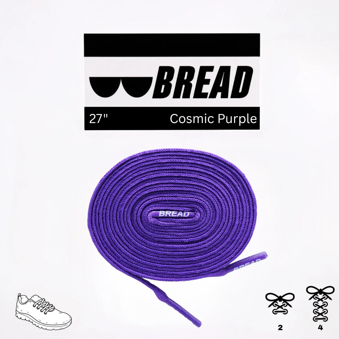 Bread Elastic Shoelace - Cosmic Purple - 27’’