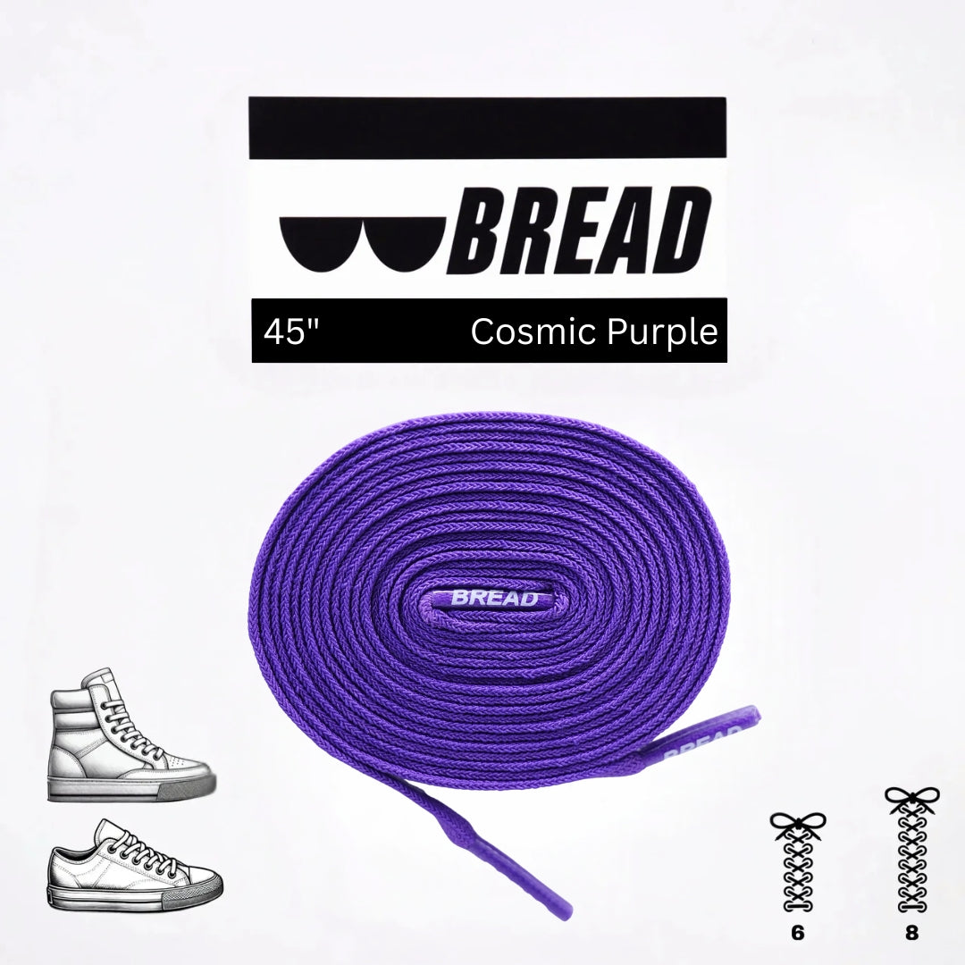 Bread Elastic Shoelace - Cosmic Purple - 45’’