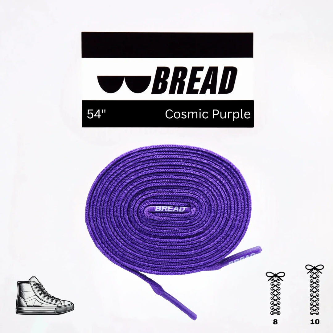 Bread Elastic Shoelace - Cosmic Purple - 54’’
