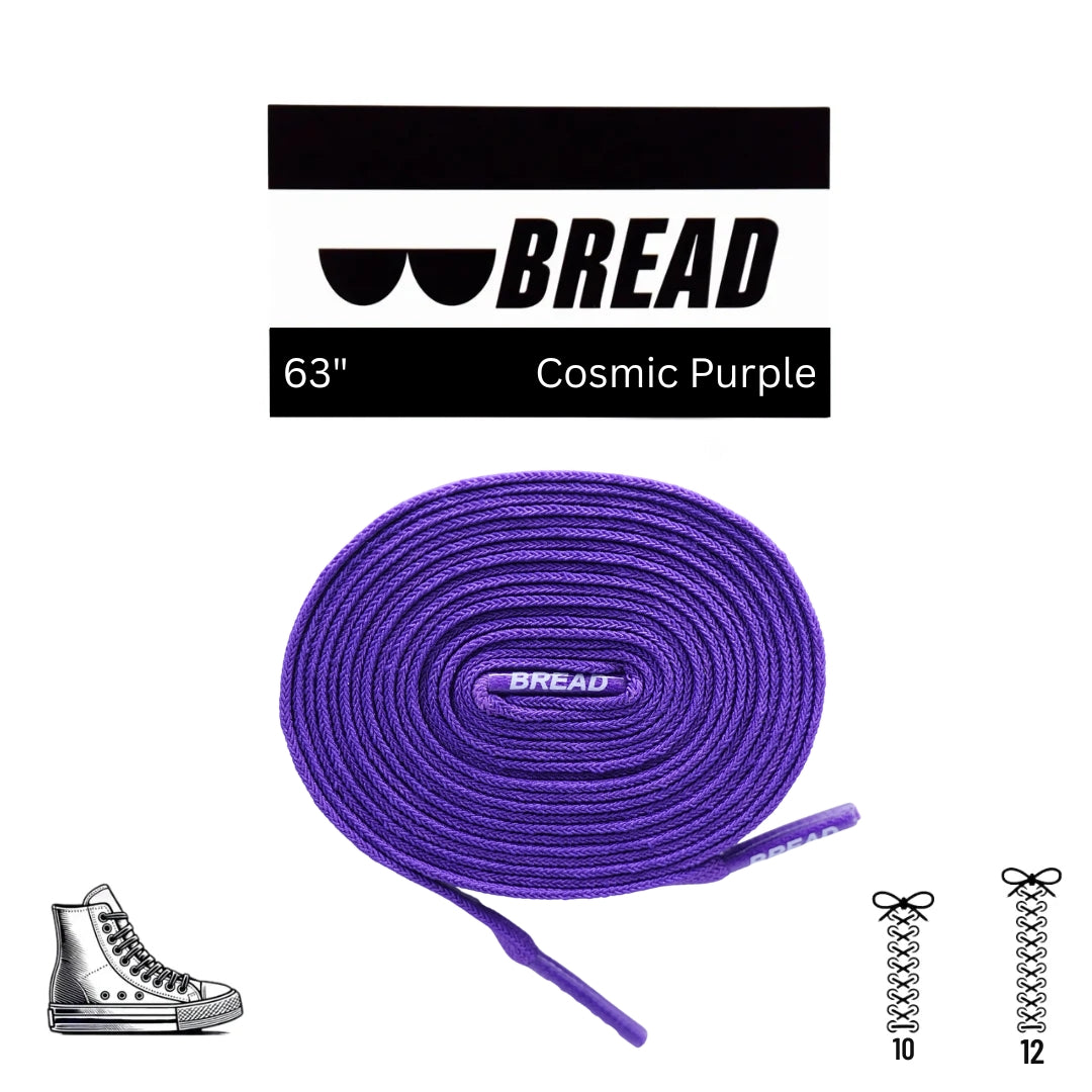 Bread Elastic Shoelace - Cosmic Purple - 63’’