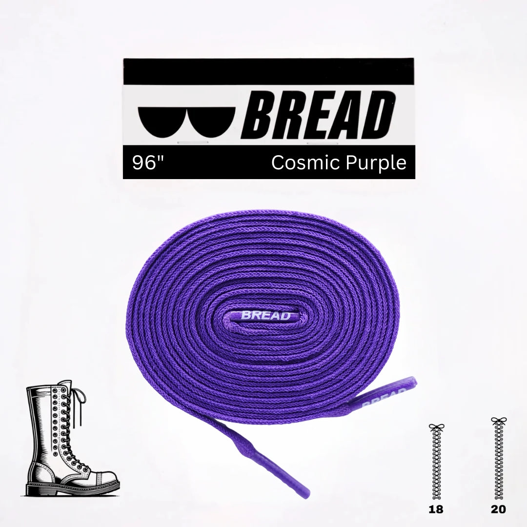 Bread Elastic Shoelace - Cosmic Purple - 96’’