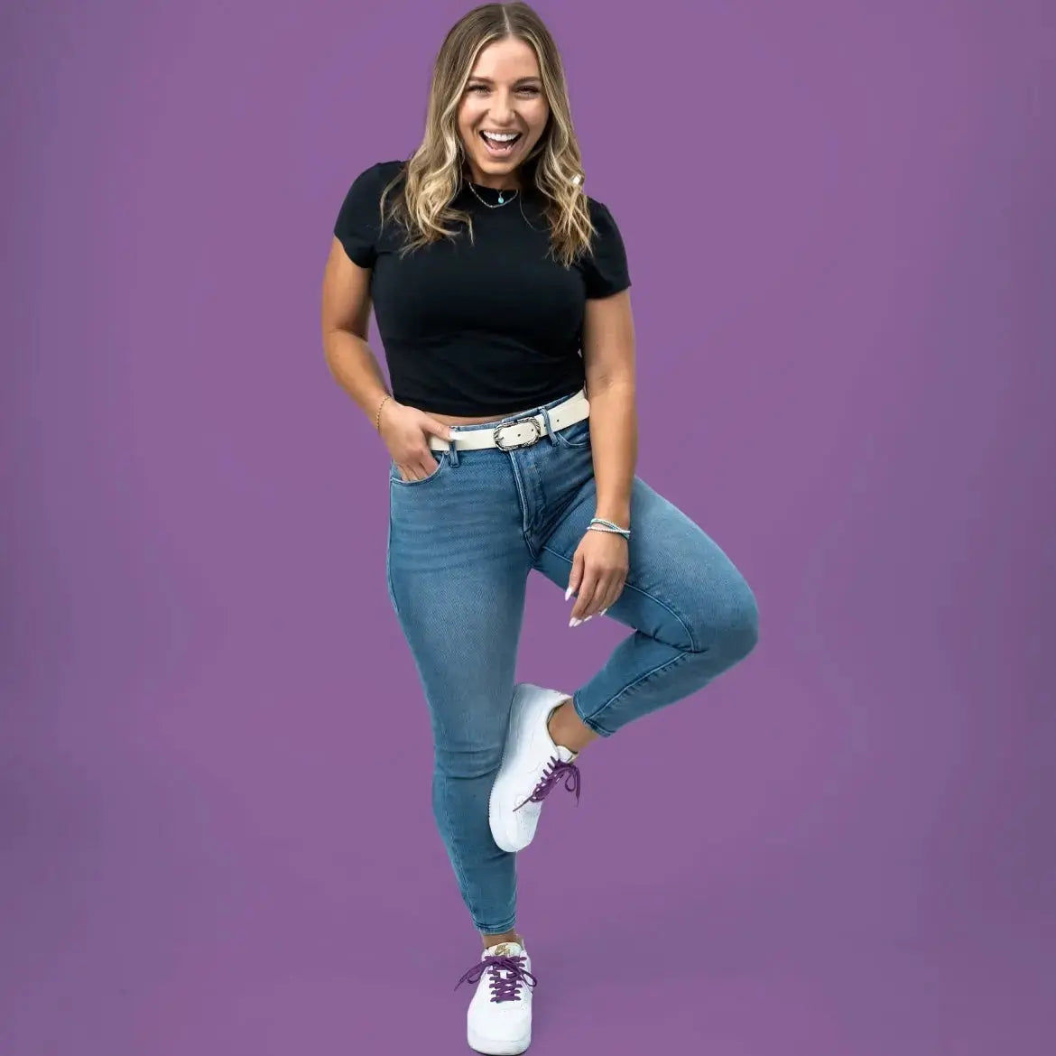 Bread Elastic Shoelace - Cosmic Purple
