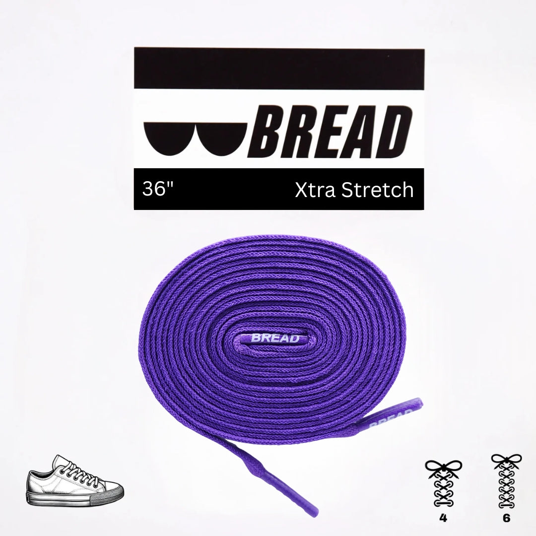 Bread Elastic Shoelace - Cosmic Purple