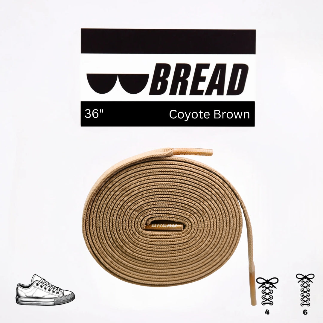 Bread Elastic Shoelace - Coyote Brown - 36’’
