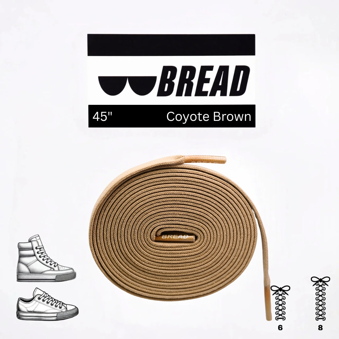 Bread Elastic Shoelace - Coyote Brown - 45’’