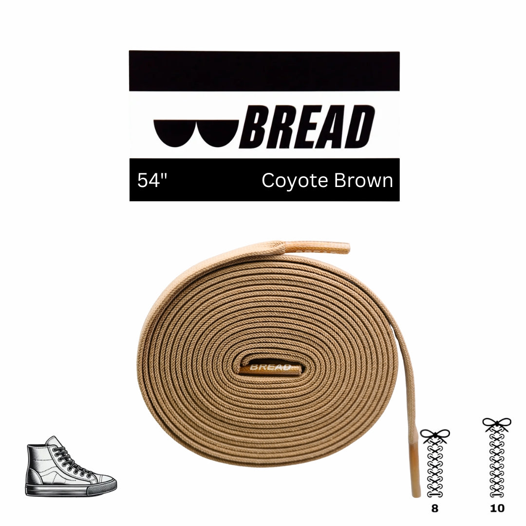 Bread Elastic Shoelace - Coyote Brown - 54’’