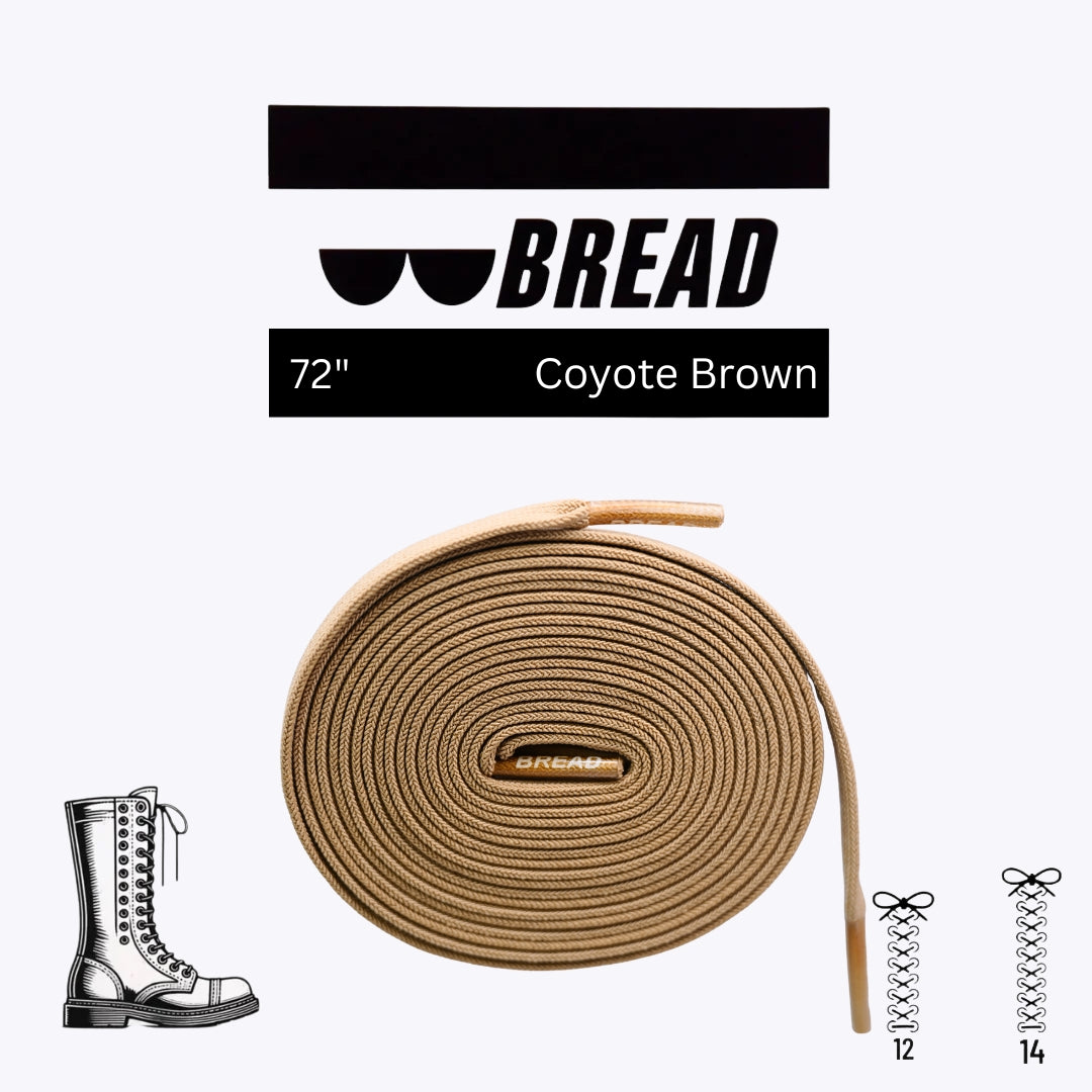 Bread Elastic Shoelace - Coyote Brown - 63’’