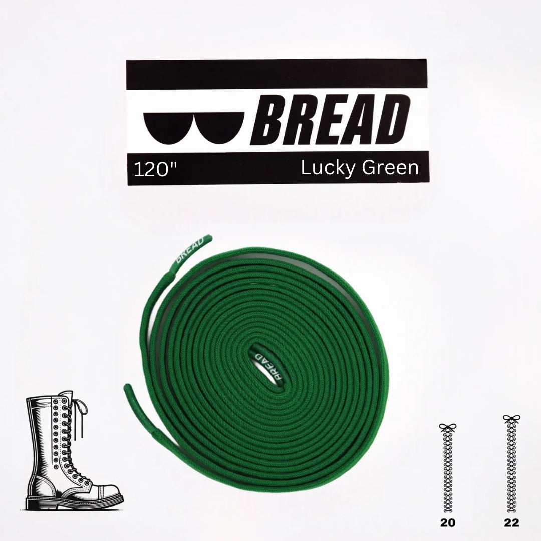Bread Elastic Shoelace - Lucky Green - 120’’
