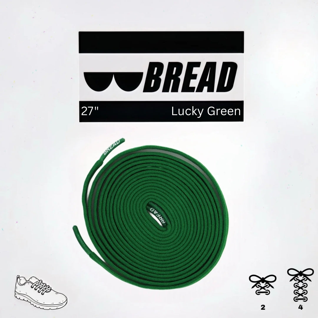Bread Elastic Shoelace - Lucky Green - 27’’